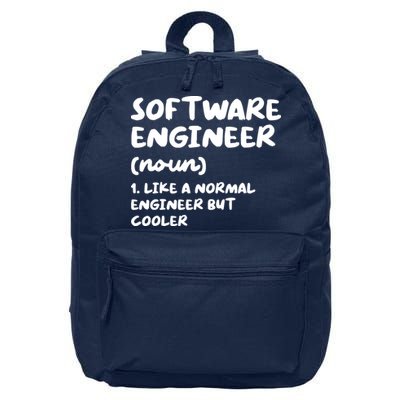 Software Engineer Definition Funny Engineering 16 in Basic Backpack