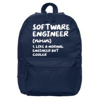 Software Engineer Definition Funny Engineering 16 in Basic Backpack