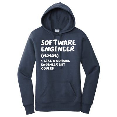 Software Engineer Definition Funny Engineering Women's Pullover Hoodie