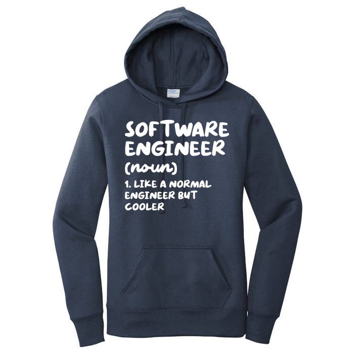 Software Engineer Definition Funny Engineering Women's Pullover Hoodie