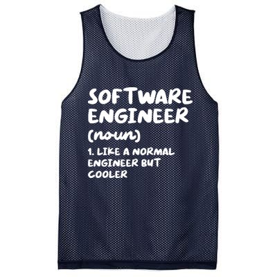 Software Engineer Definition Funny Engineering Mesh Reversible Basketball Jersey Tank