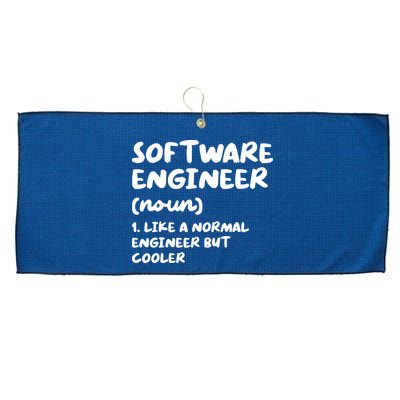 Software Engineer Definition Funny Engineering Large Microfiber Waffle Golf Towel