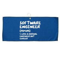 Software Engineer Definition Funny Engineering Large Microfiber Waffle Golf Towel