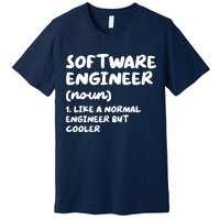 Software Engineer Definition Funny Engineering Premium T-Shirt