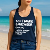 Software Engineer Definition Funny Engineering Womens Tank Top