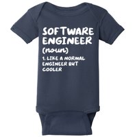 Software Engineer Definition Funny Engineering Baby Bodysuit