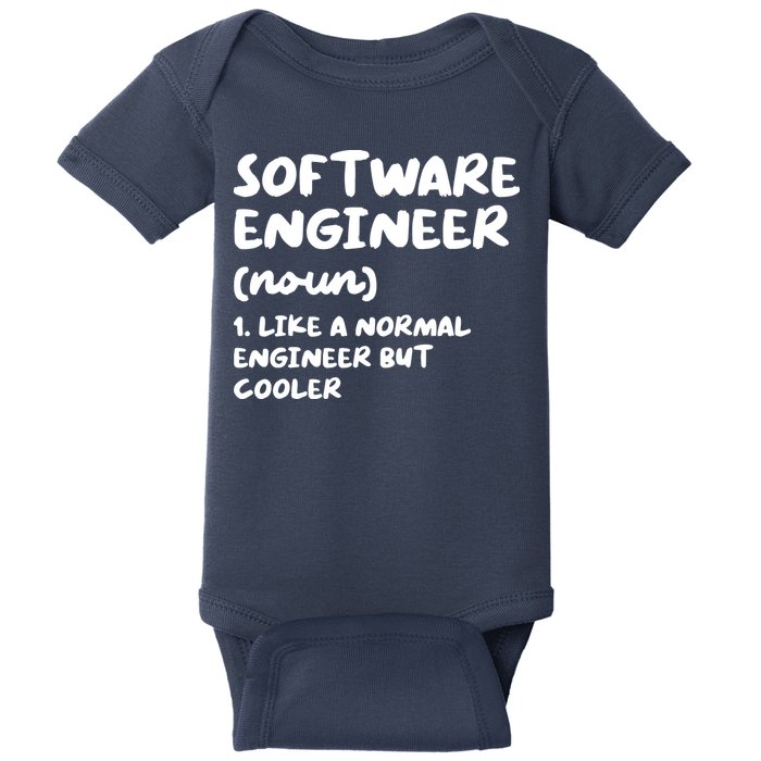 Software Engineer Definition Funny Engineering Baby Bodysuit