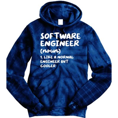 Software Engineer Definition Funny Engineering Tie Dye Hoodie