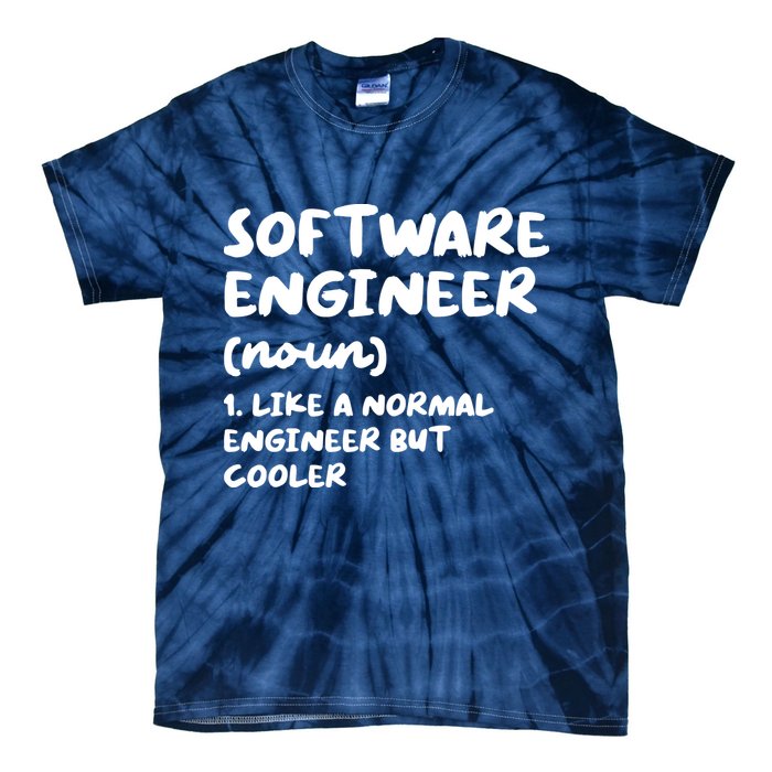 Software Engineer Definition Funny Engineering Tie-Dye T-Shirt