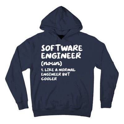 Software Engineer Definition Funny Engineering Tall Hoodie