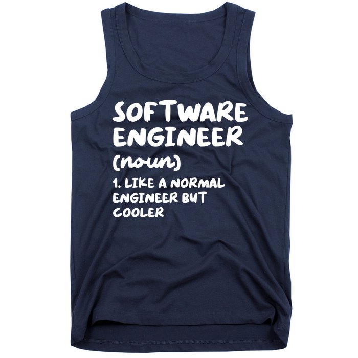 Software Engineer Definition Funny Engineering Tank Top