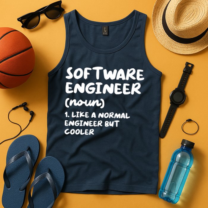 Software Engineer Definition Funny Engineering Tank Top