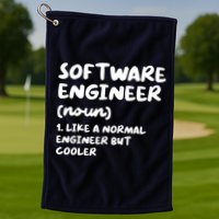 Software Engineer Definition Funny Engineering Golf Towel