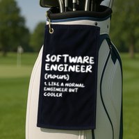 Software Engineer Definition Funny Engineering Golf Towel