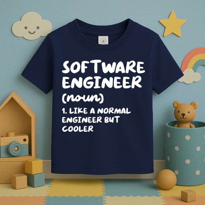 Software Engineer Definition Funny Engineering Toddler T-Shirt