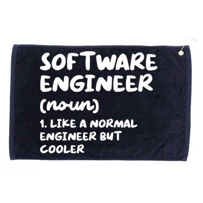 Software Engineer Definition Funny Engineering Grommeted Golf Towel