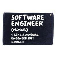 Software Engineer Definition Funny Engineering Grommeted Golf Towel