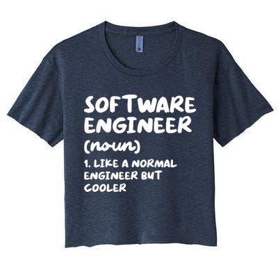 Software Engineer Definition Funny Engineering Crop Top