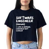 Software Engineer Definition Funny Engineering Crop Top