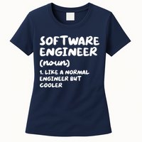 Software Engineer Definition Funny Engineering Womens T-Shirt