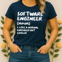 Software Engineer Definition Funny Engineering Womens T-Shirt