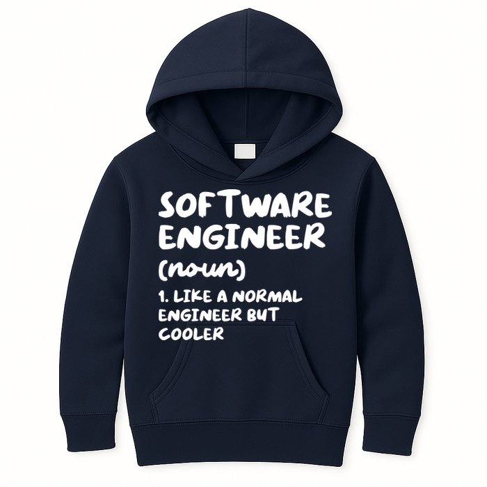 Software Engineer Definition Funny Engineering Kids Hoodie