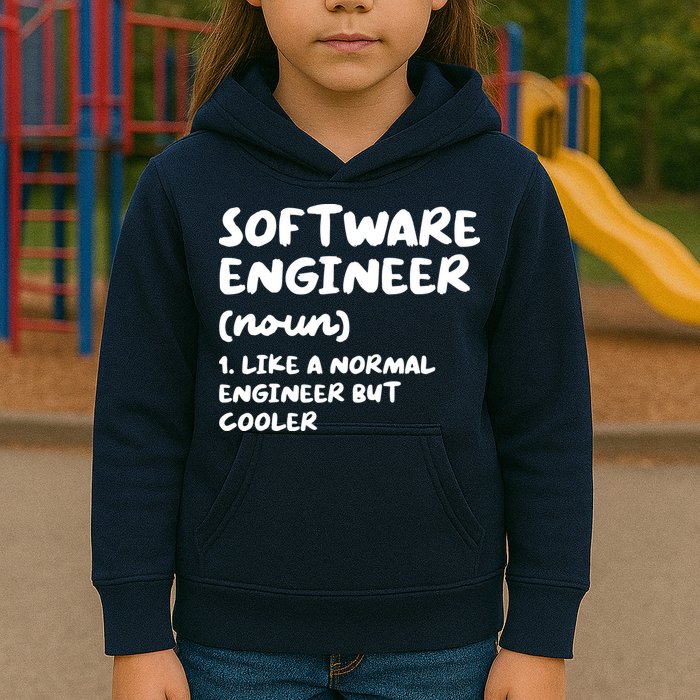 Software Engineer Definition Funny Engineering Kids Hoodie