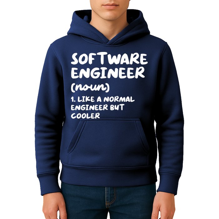 Software Engineer Definition Funny Engineering Kids Hoodie