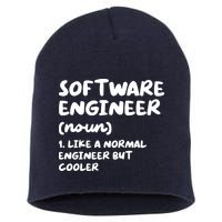 Software Engineer Definition Funny Engineering Short Acrylic Beanie