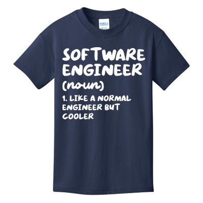 Software Engineer Definition Funny Engineering Kids T-Shirt