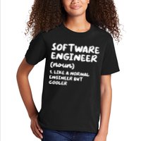 Software Engineer Definition Funny Engineering Kids T-Shirt