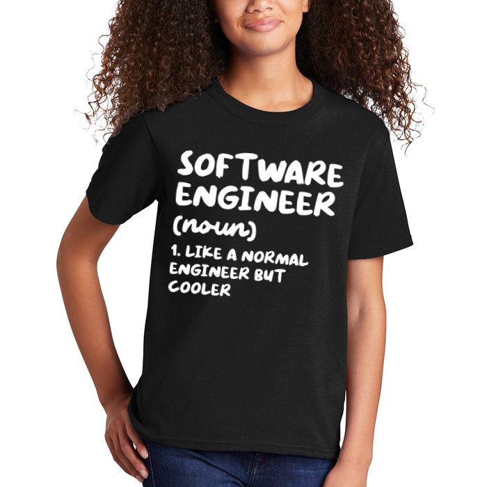 Software Engineer Definition Funny Engineering Kids T-Shirt