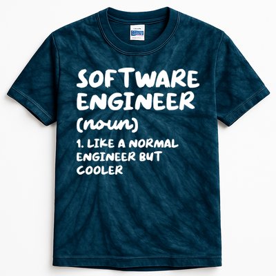 Software Engineer Definition Funny Engineering Kids Tie-Dye T-Shirt