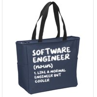Software Engineer Definition Funny Engineering Zip Tote Bag