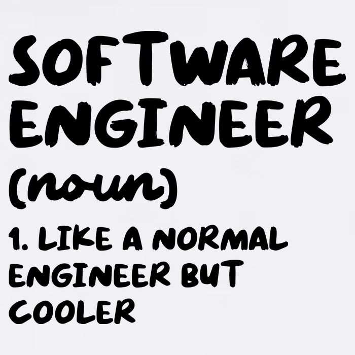 Software Engineer Definition Funny Engineering Garment-Dyed Sweatshirt