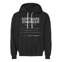 Software Engineer Definition Shirts Coder Definition Garment-Dyed Fleece Hoodie