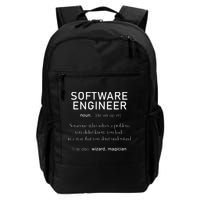Software Engineer Definition Shirts Coder Definition Backpack