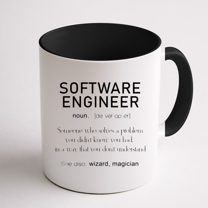 Software Engineer Definition Shirts Coder Definition Mug