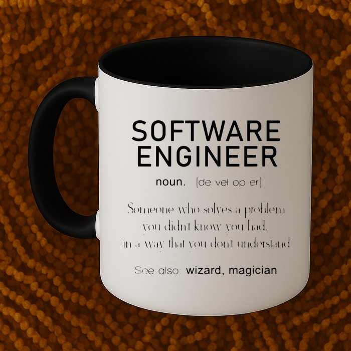 Software Engineer Definition Shirts Coder Definition Mug