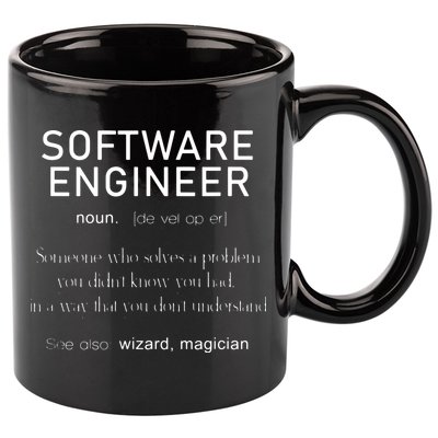 Software Engineer Definition Shirts Coder Definition 11oz C Handle Ceramic Mug