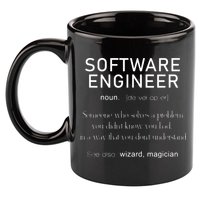 Software Engineer Definition Shirts Coder Definition 11oz C Handle Ceramic Mug