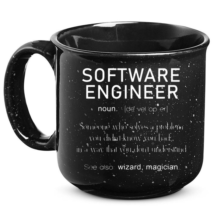Software Engineer Definition Shirts Coder Definition 15oz Campfire Ceramic Mug