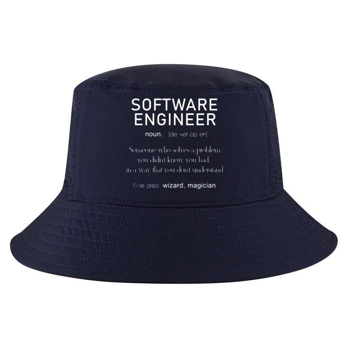 Software Engineer Definition Shirts Coder Definition Cool Comfort Performance Bucket Hat