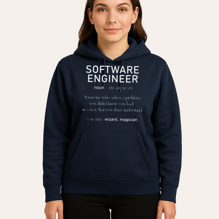Software Engineer Definition Shirts Coder Definition Hoodie