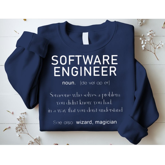 Software Engineer Definition Shirts Coder Definition Sweatshirt