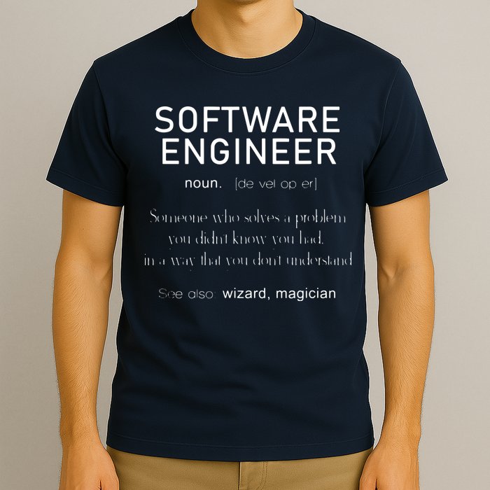 Software Engineer Definition Shirts Coder Definition T-Shirt