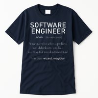 Software Engineer Definition Shirts Coder Definition Tall T-Shirt