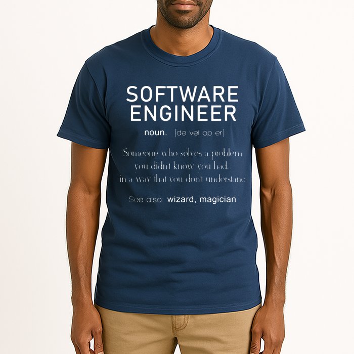 Software Engineer Definition Shirts Coder Definition Tall T-Shirt