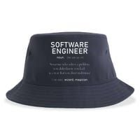 Software Engineer Definition Shirts Coder Definition Sustainable Bucket Hat