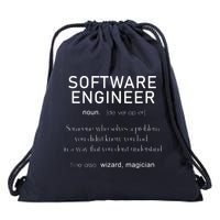 Software Engineer Definition Shirts Coder Definition Drawstring Bag